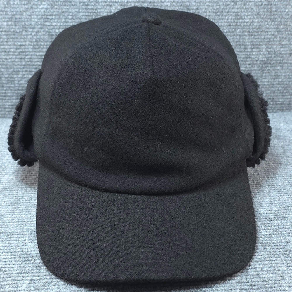 UGG Trapper Hat Cap Mens Medium Black Ear Flap Sherpa Winter Ski Outdoor Warm